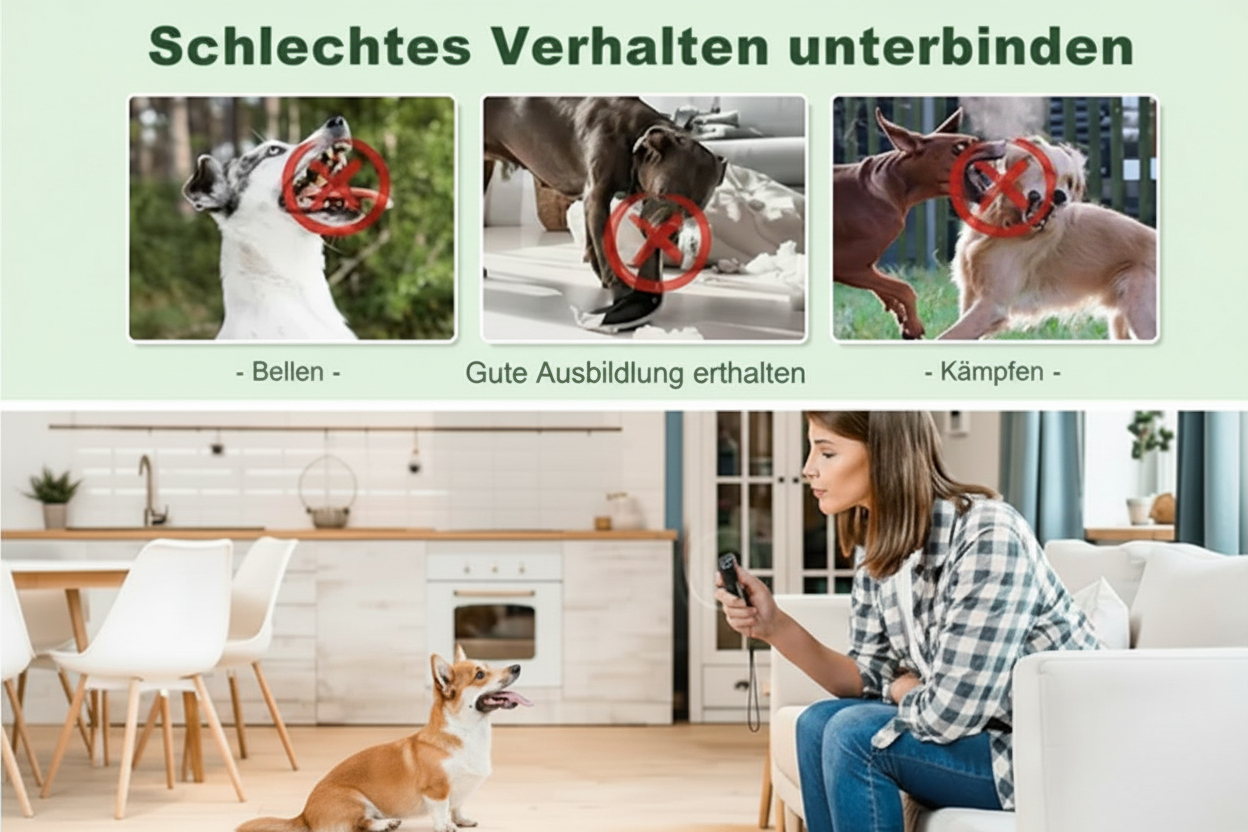 Hundetraining Bild mit vollständig sichtbarem Hund